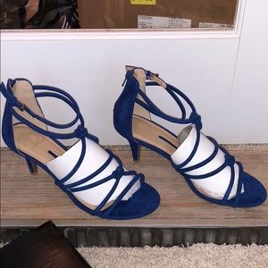 Cobalt Blue Heeled Sandals. BRAND new